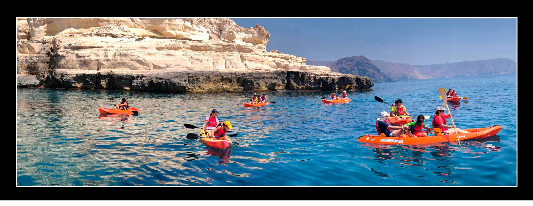 kayak las Negras, Cabo de Gata